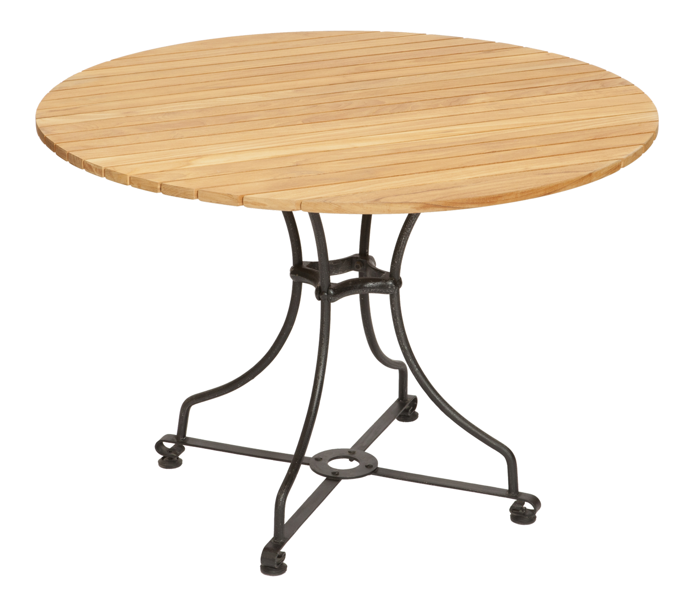Tisch "Viva" Teak & Eisen, rund
